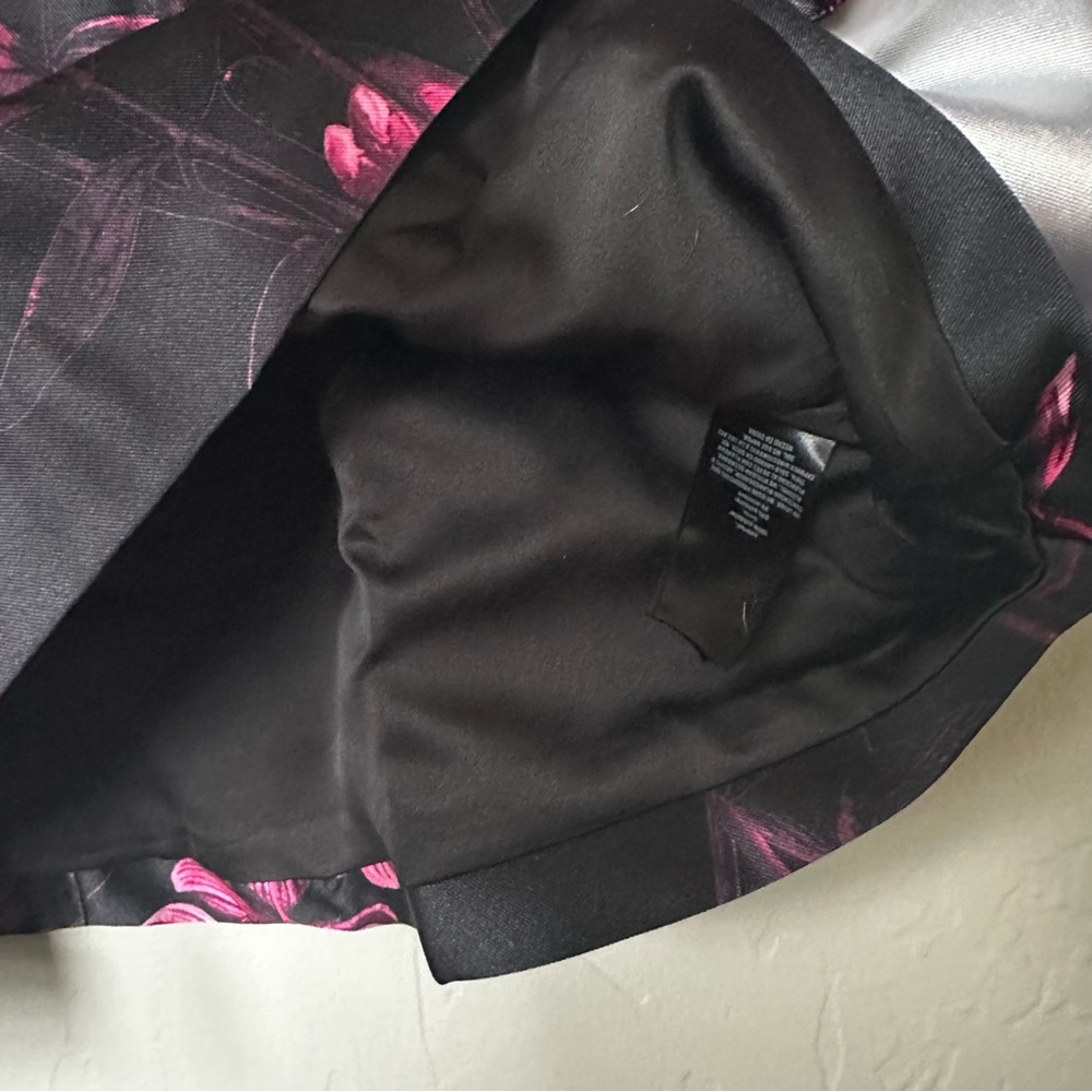 Ted Baker Jebby Splendor Jacquard Dress Black Fuschia Floral - Picture 11 of 13